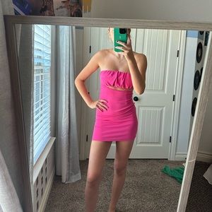 Princess polly Pink cut out mini dress
